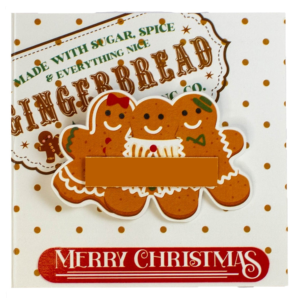 Quick Gingerbread Christmas Wobble Greeting Card