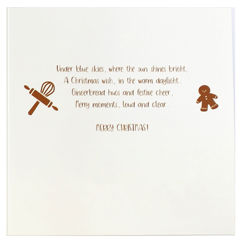 Quick Gingerbread Christmas Wobble Greeting Card