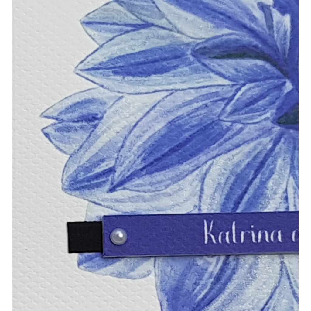 Feeling Blue Floral Sympathy Greeting Card - Design 1