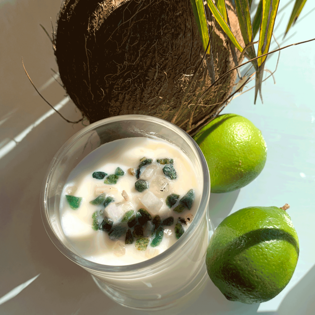 Coconut and Lime Soy Wax Candle - Medium