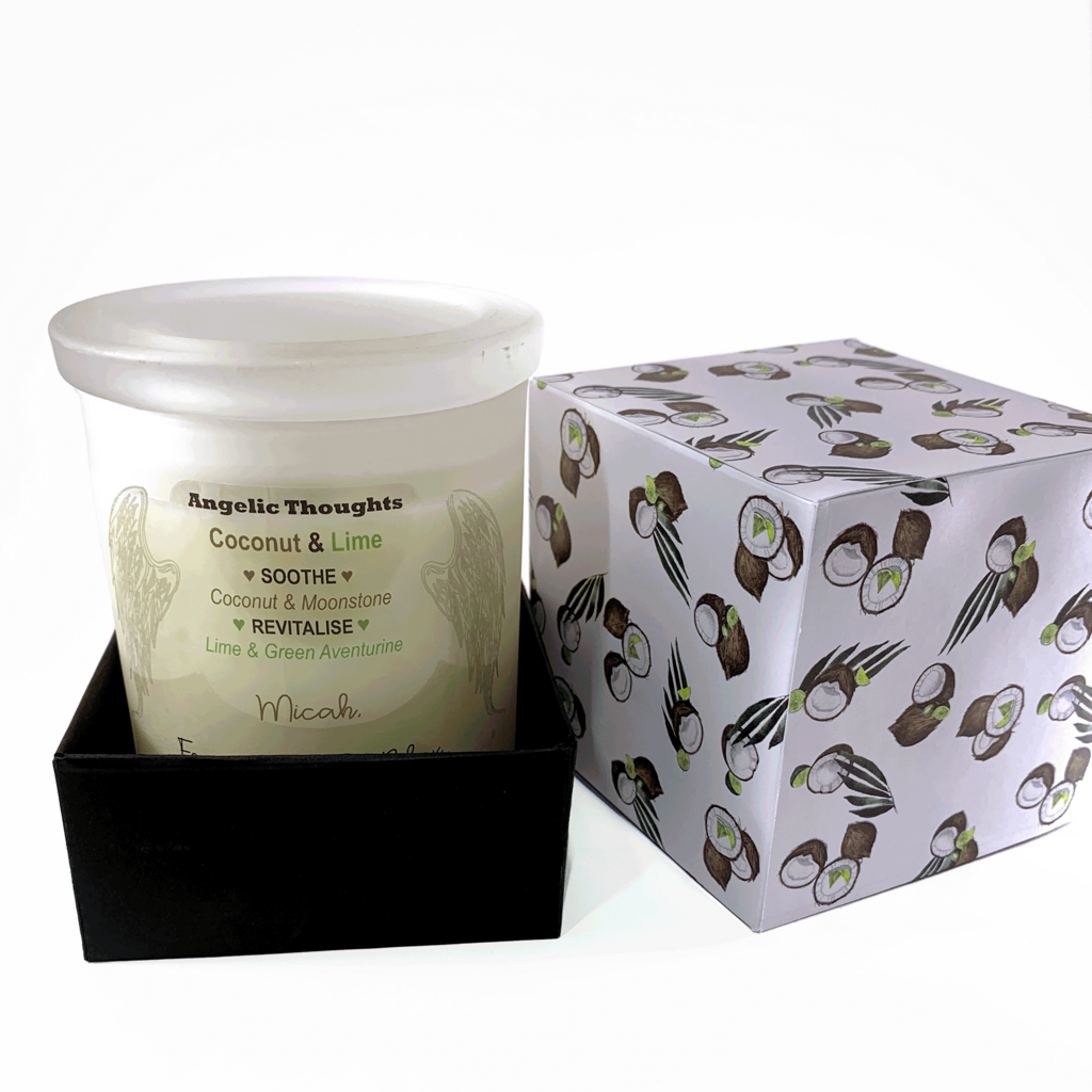 Coconut and Lime Soy Wax Candle - Large
