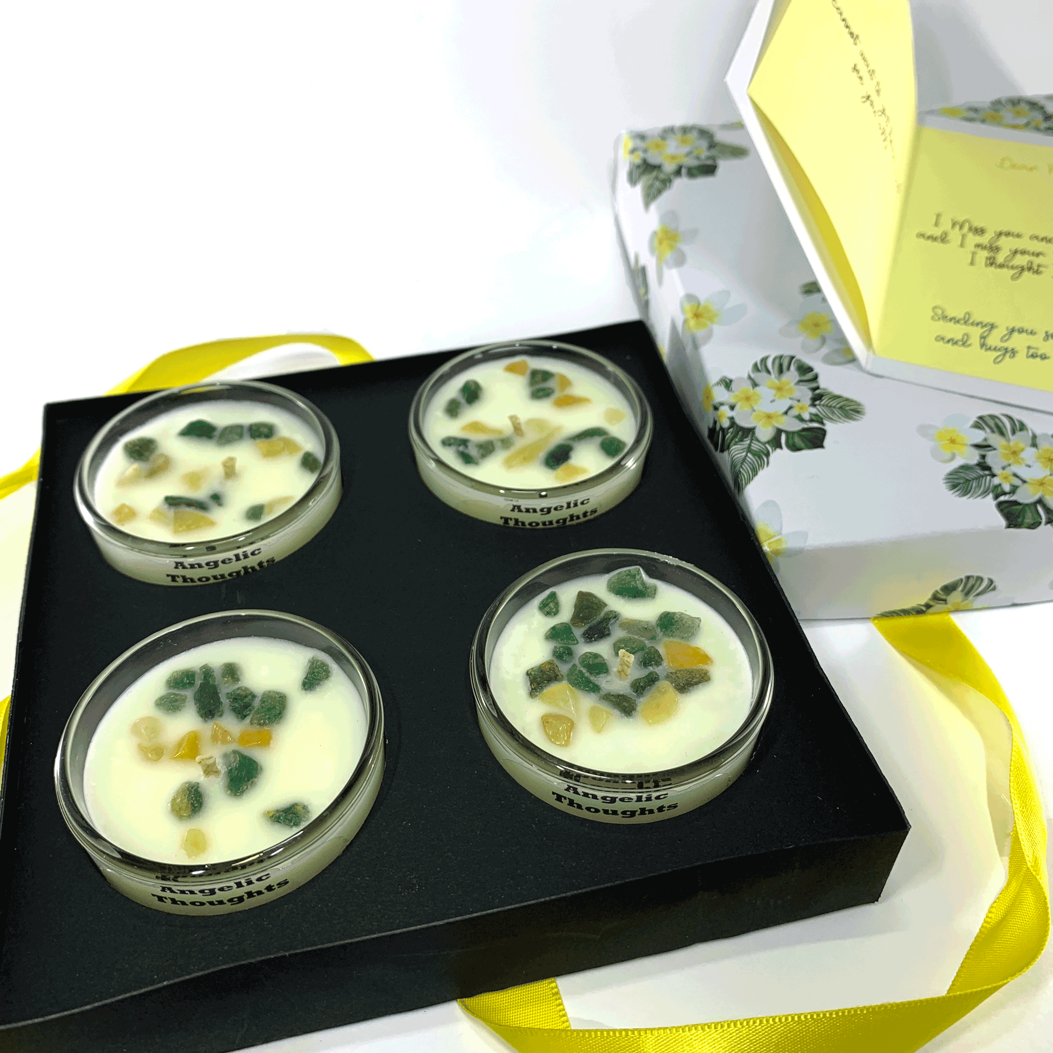 Wild Frangipani Soy Wax Candle - Round Tealight Pk 4