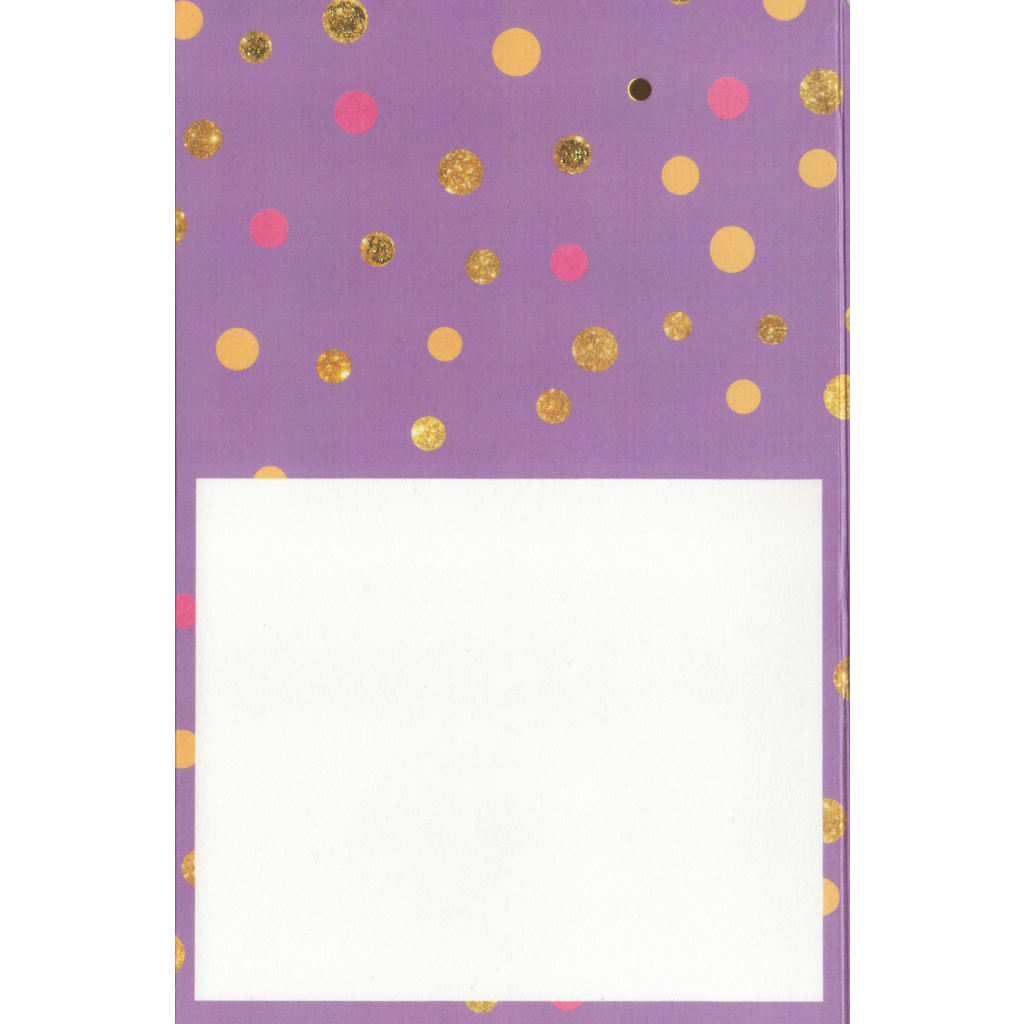 Diamond Feature Large Gatefold Card- Upload Your Image - Birthday - Pink and Gold