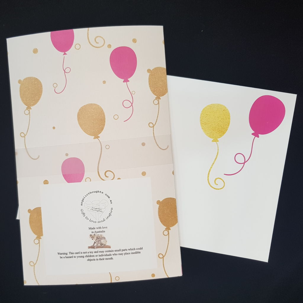 Diamond Feature Large Gatefold Card- Upload Your Image - Birthday - Pink and Gold