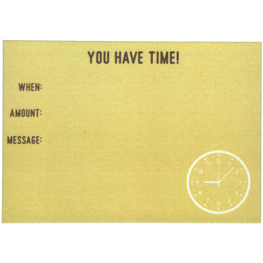Memento Card - Time