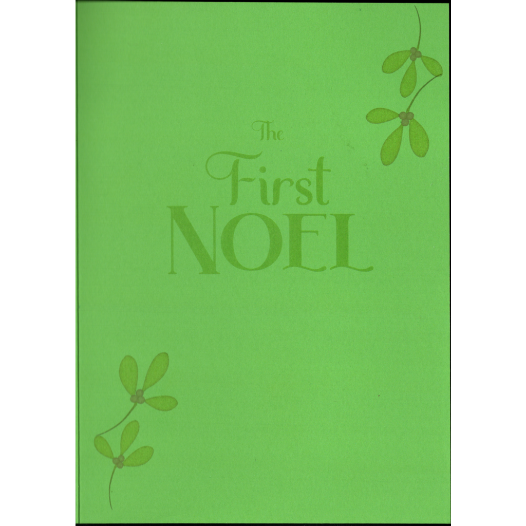 Vintage Music First Noel Christmas Card - 001