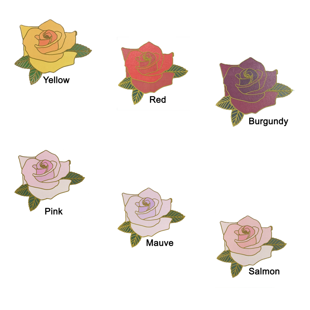 Handmade Personalised Card - Rose Magic Slider - 004 - 6 Colours Available