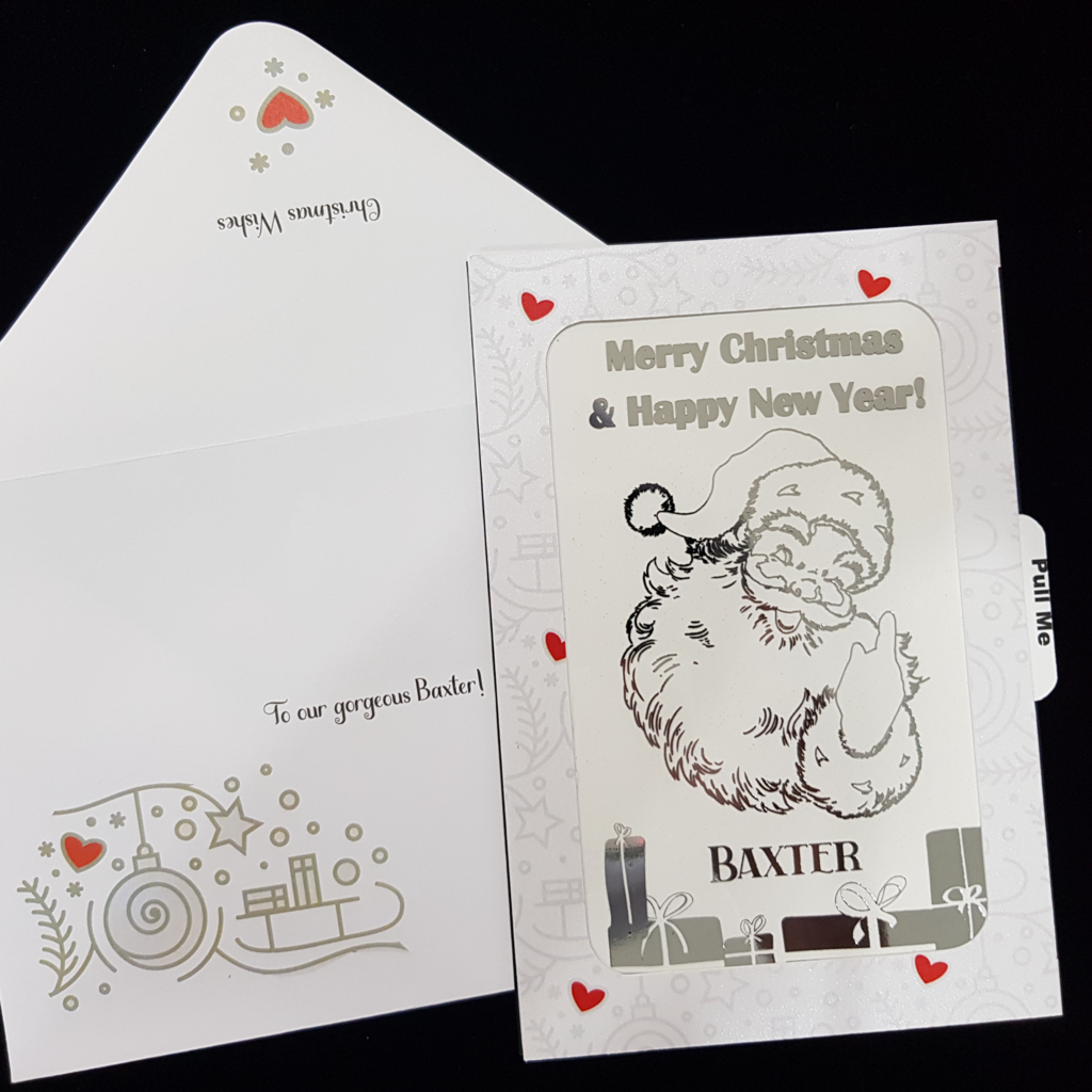 Vintage Santa Magic Christmas Slider Card - 005
