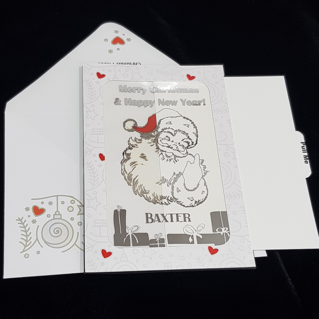 Vintage Santa Magic Christmas Slider Card - 005