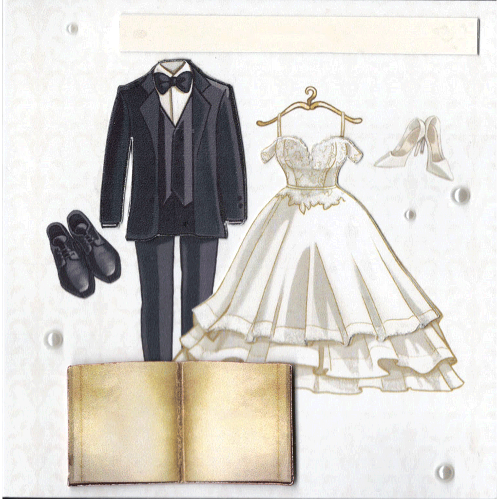 Handmade custom wedding card Mr & Mr, Mr and Mrs, Mrs & Mrs, name, date and sentiment