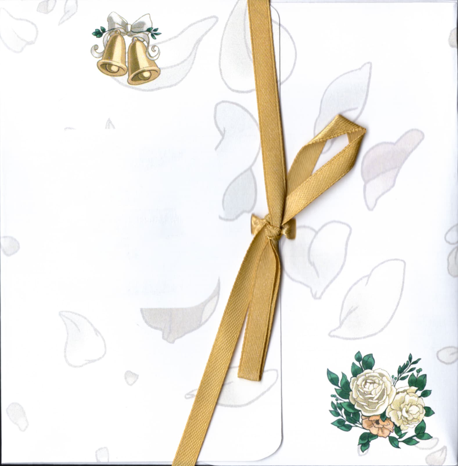 Personalised wedding card folder to suit parchment book vintage style