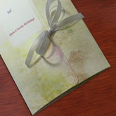 card folder for trifold butterflies and flowers birthday personalised greeting card