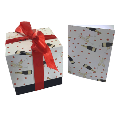 Sparkling Strawberry Soy Wax Candle - Cube Medium