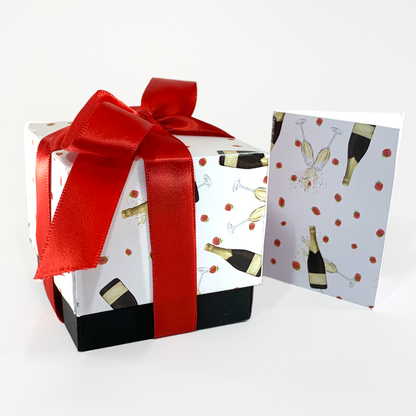 Sparkling Strawberry Soy Wax Candle - Cube Small