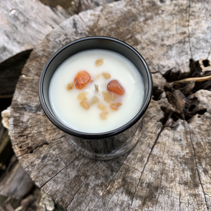 Sandalwood and Vanilla Soy Wax Candle - Medium