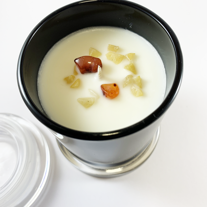 Sandalwood and Vanilla Soy Wax Candle - Medium