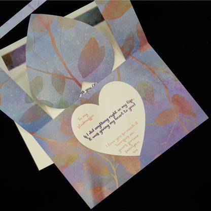 Heart Swing Love Card - Large Design 004