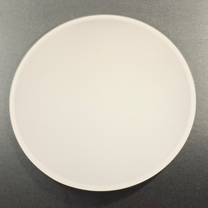 Round Mirror Candle Plate with Bevilled Edge (20cm) - Last One!