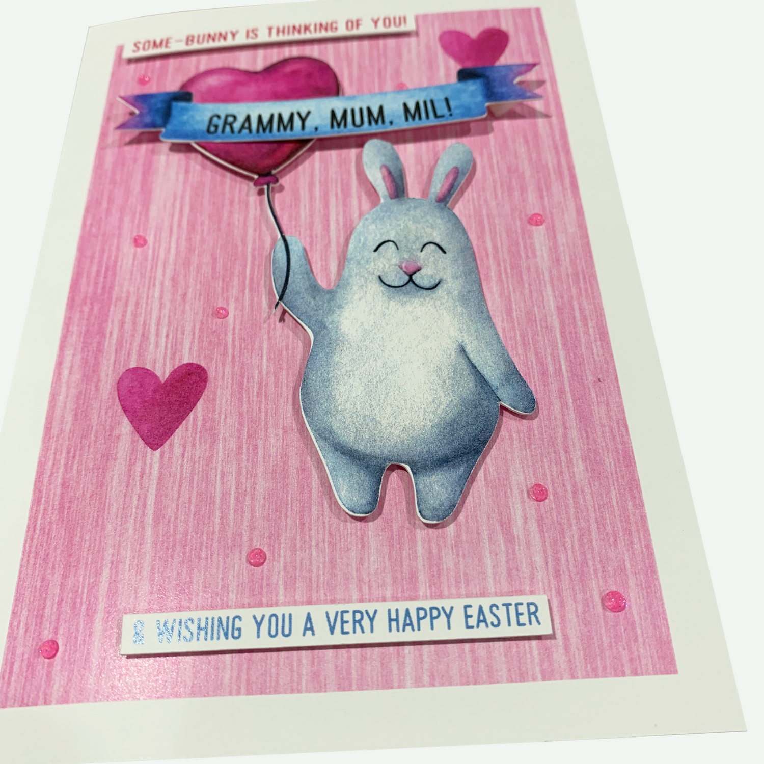 Luvvy Bunnies - Pink Heart Balloon Bunny - 002