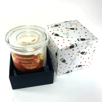 Sparkling Strawberry Soy Wax Candle - Medium