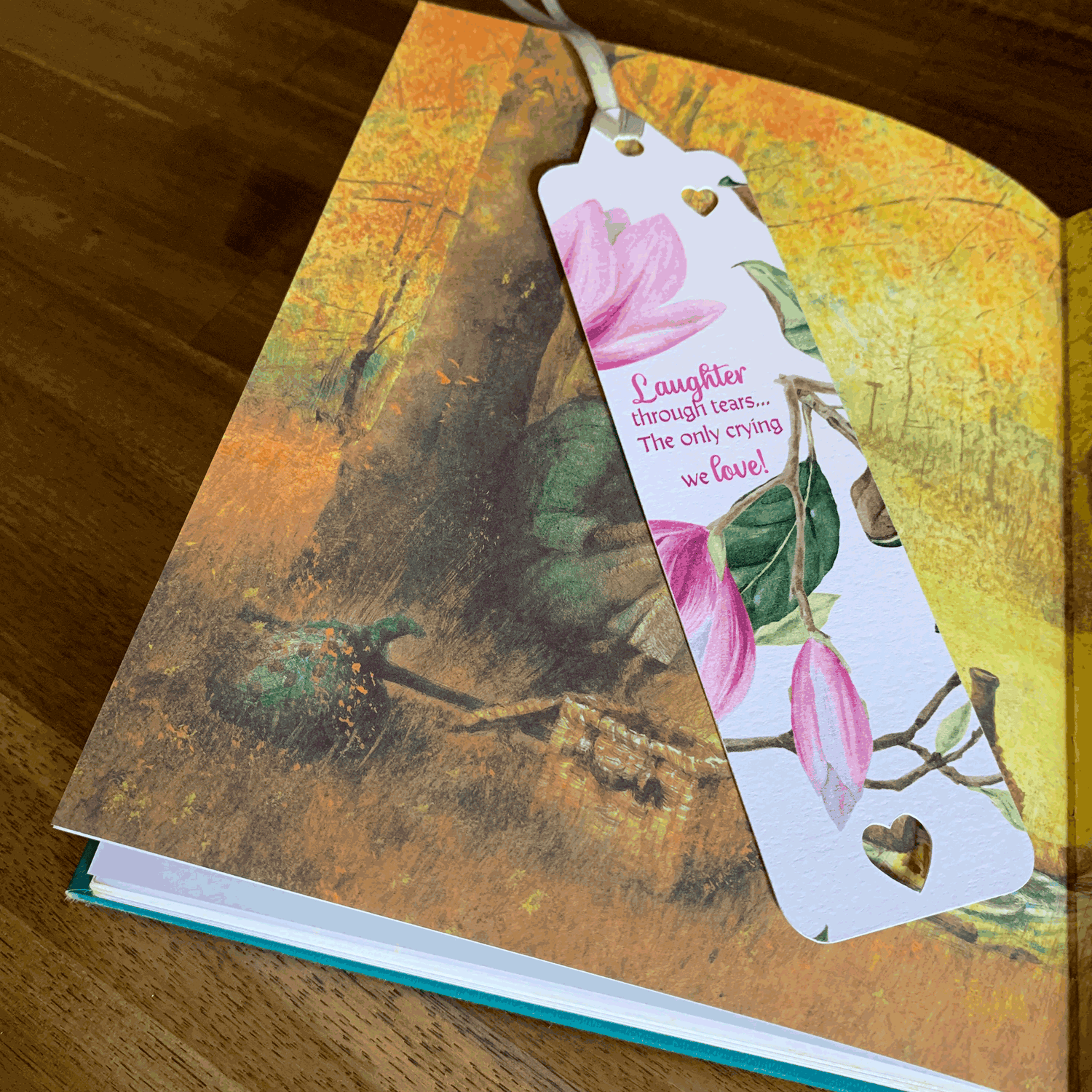 Magnolia bookmark - Large traditional