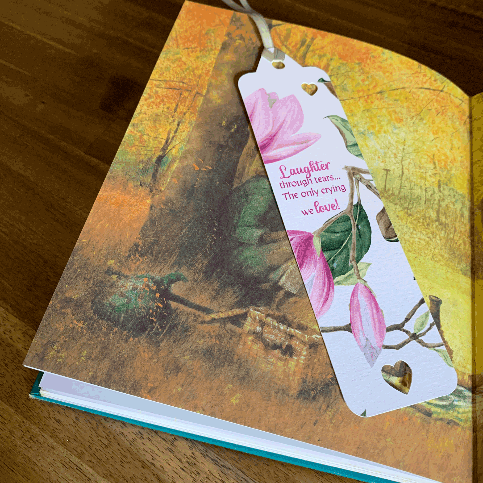 Magnolia bookmark - Large traditional