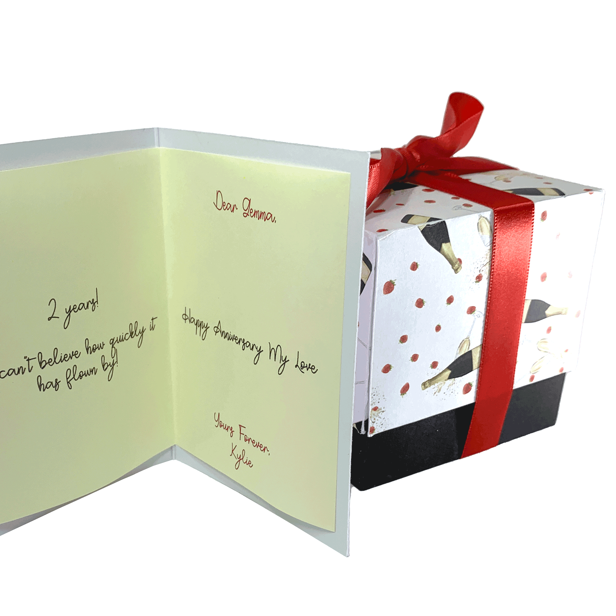 Sparkling Strawberry Soy Wax Candle - Cube Medium