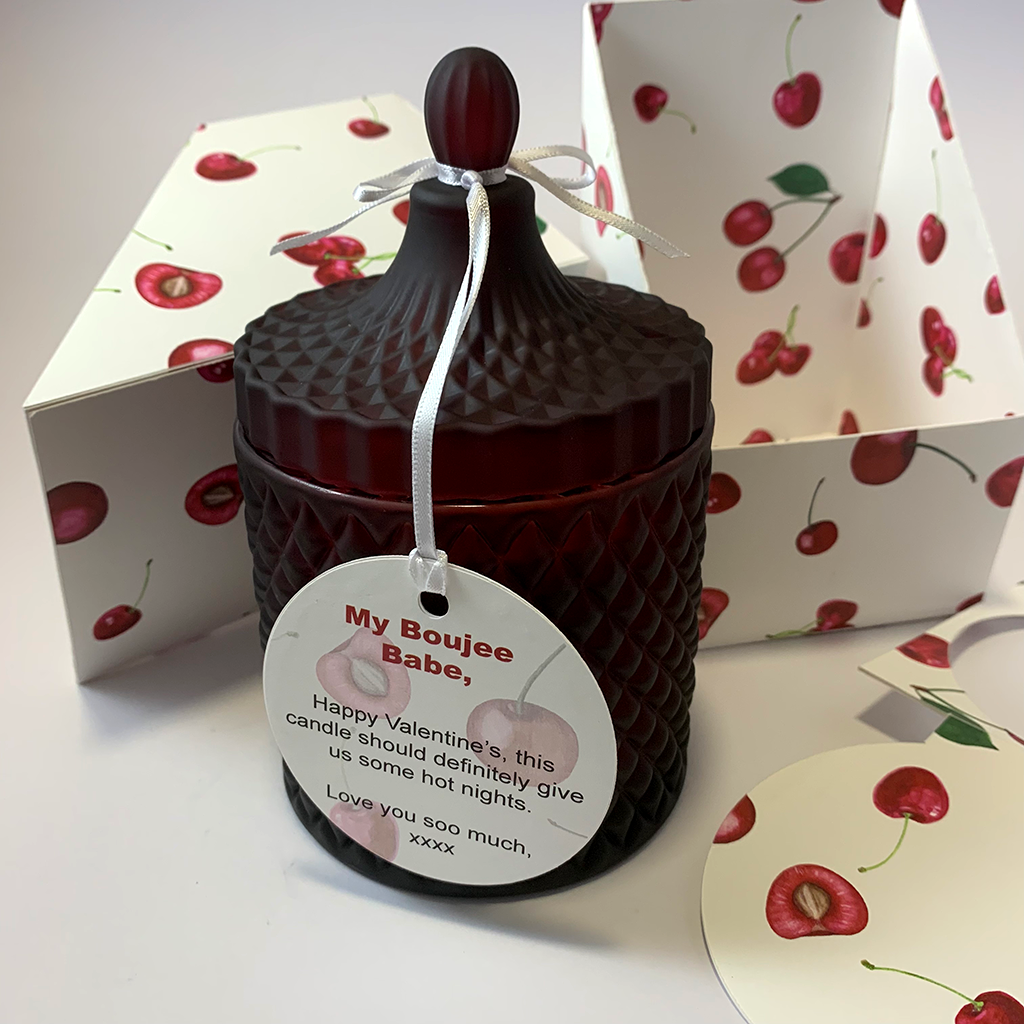 Cherry Love Soy Candle Art Deco - Large
