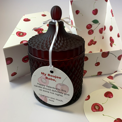 Cherry Love Soy Candle Art Deco - Large