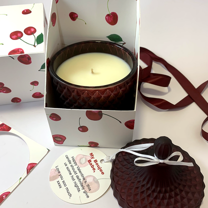 Cherry Love Soy Candle Art Deco - Large