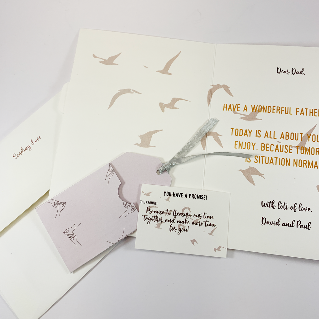 Misty Sunrise Front Pop Up Slider Greeting Card
