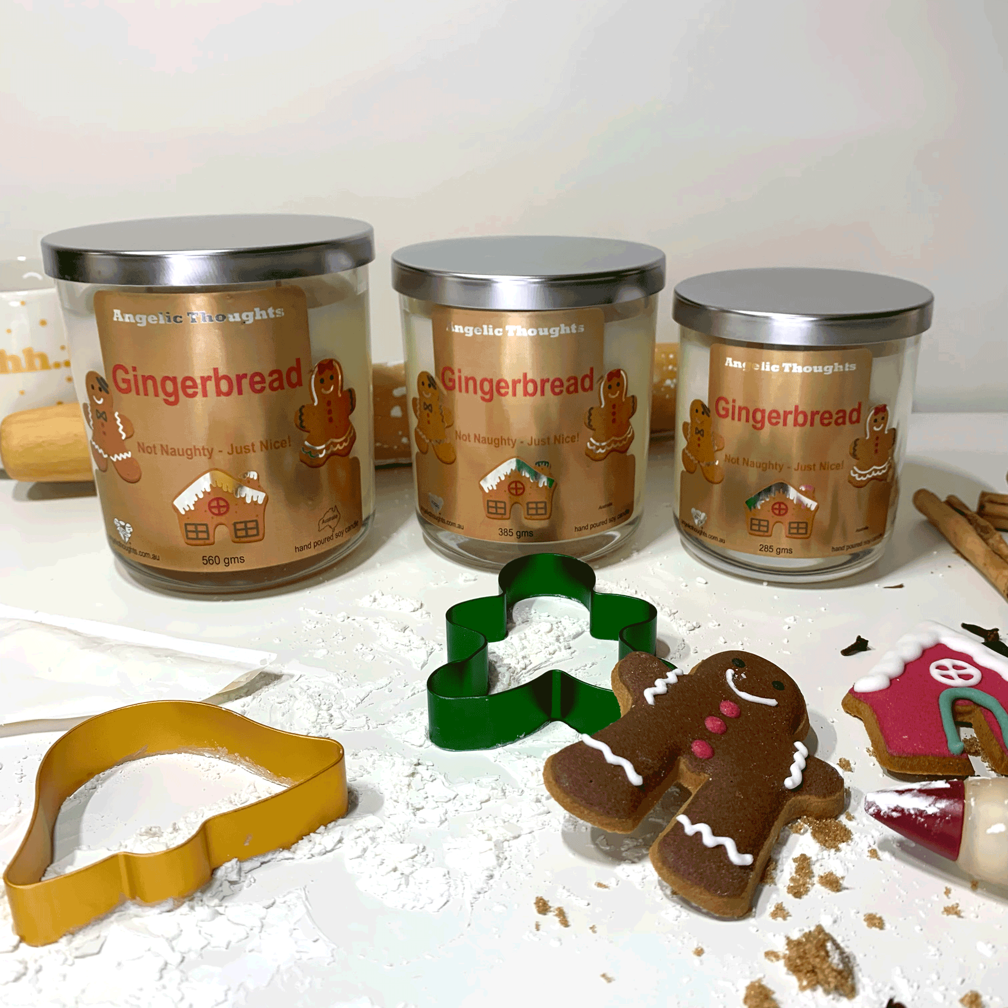 Gingerbread Soy Wax Candle - Large - 285gms