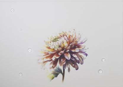 Handmade Personalised Mothers Day Chrysanthemum 001 Greeting Card