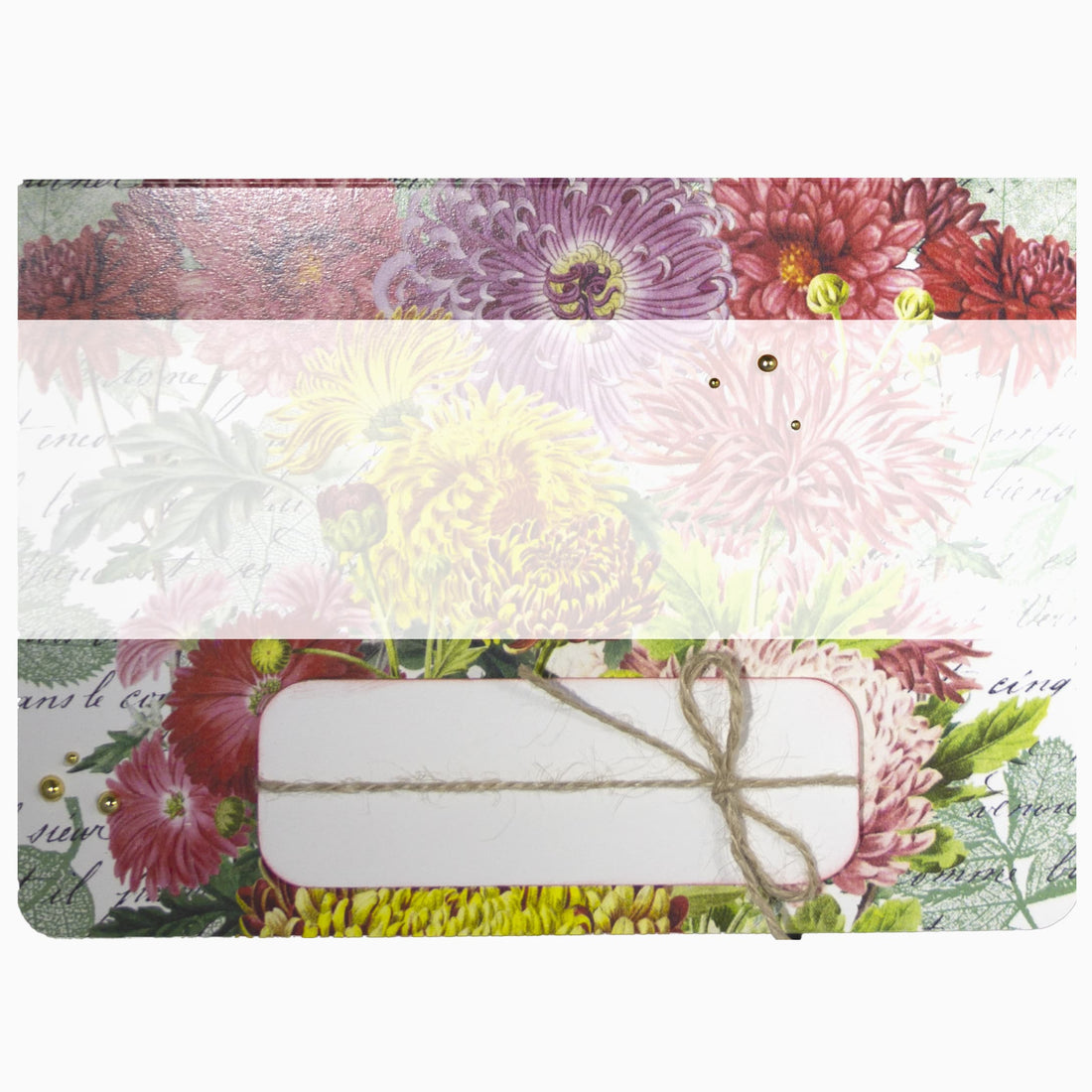 Handmade Personalised Mothers Day Vintage Chrysanthemum Greeting Card