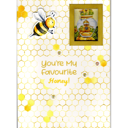 Personalised Custom Honey Bee Love Messages Peek A Boo Card
