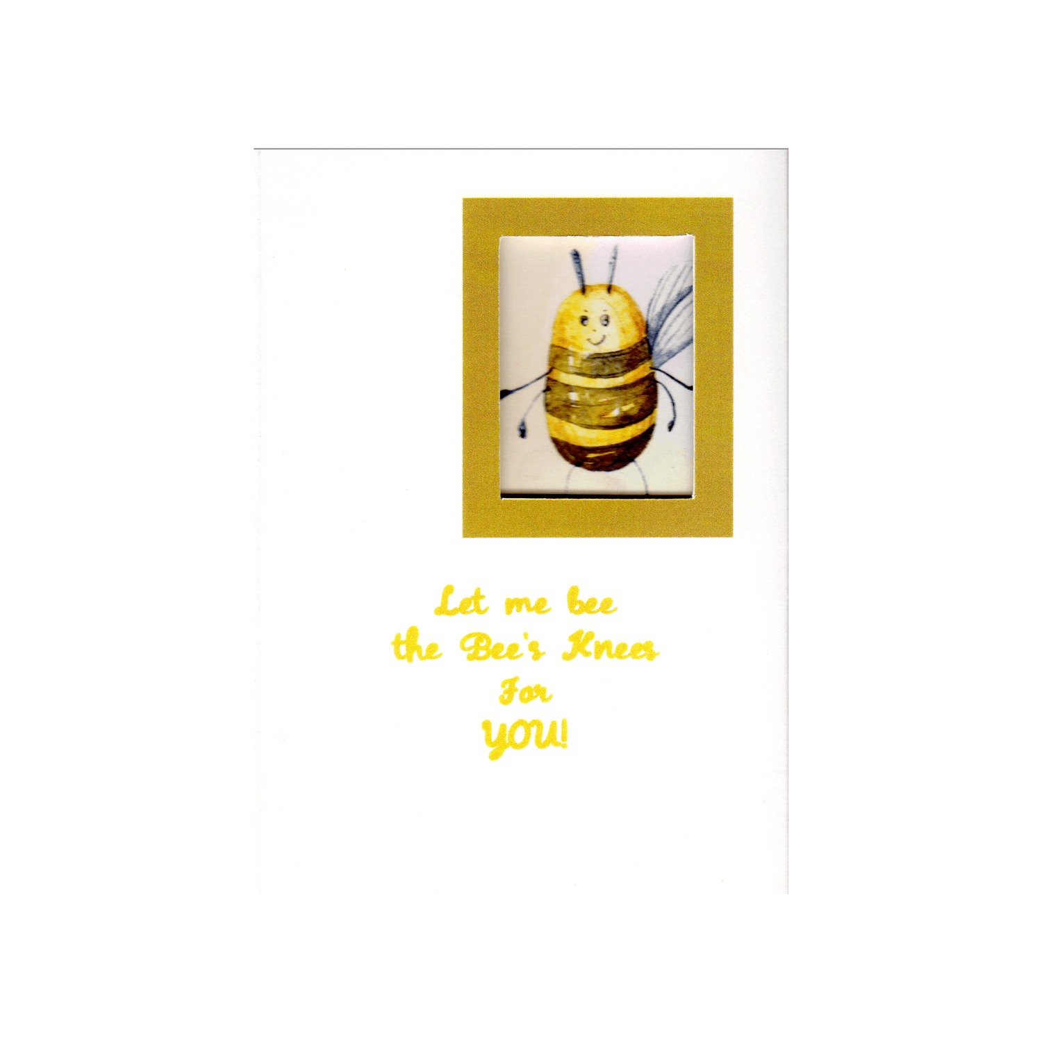 Personalised Custom Honey Bee Love Messages Peek A Boo Card